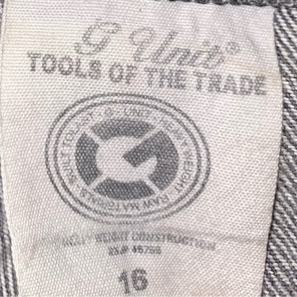 Vintage G-Unit Denim Grey Jean Pant Embroidered Logo Youth Size 16 RARE (28L) - Picture 11 of 12